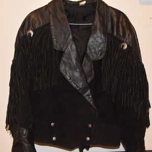 ♡ EXTREMELY RARE FIND: 80's Vintage Leather Fringe